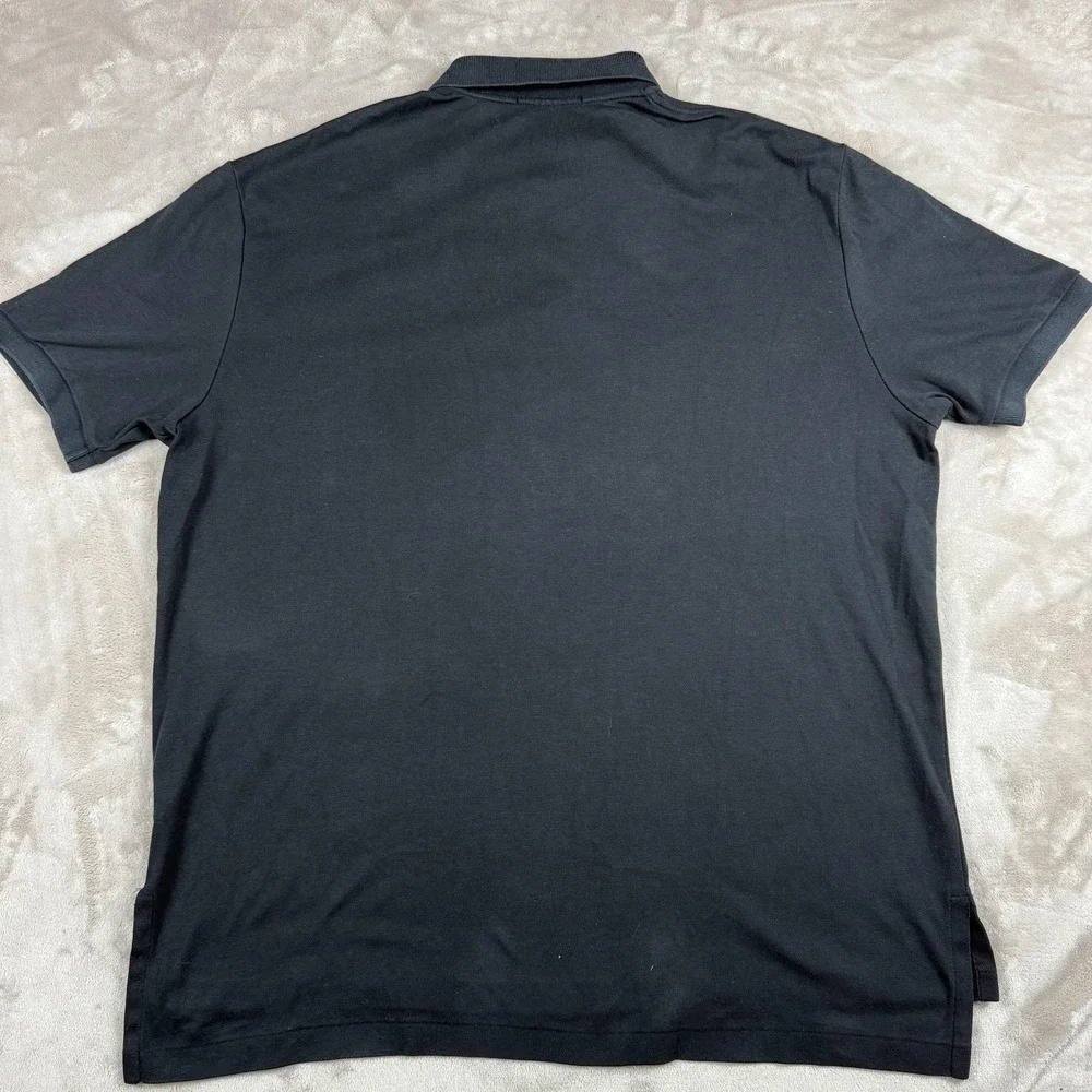 Polo By Ralph Lauren Shirt Mens XL Black Cotton Short Sleeve Polo Pony Logo